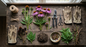 Echinacea schneiden – Zeitpunkt & Methode – KI-generiertes Symbolbild